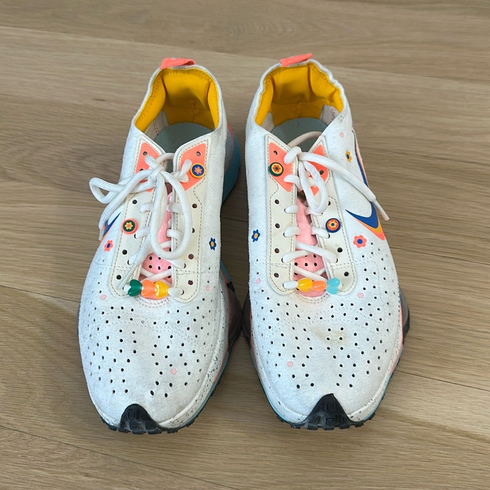 Nike air zoom flowers rainbows and beads
